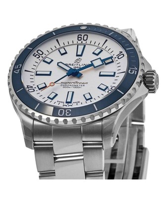 Pre-owned Breitling Superocean Automatic 42 Silver Dial Men's Watch A17375e71g1a1