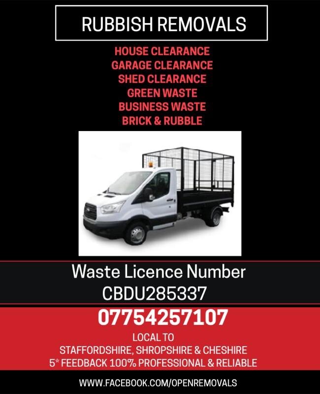 Man and van / rubbish removal / house clearance/ garage clearance
