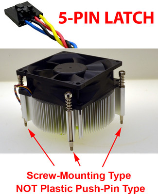 Genuine Dell CPU Fan and Heatsink For Optiplex 790 SFF 9XJXY DW014 0DW014 09XJXY