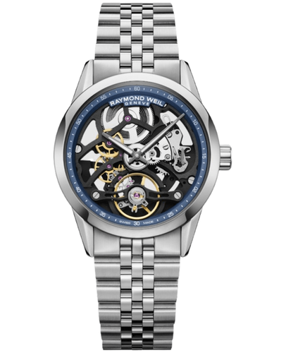 Новые мужские часы Raymond Weil Freelancer с автоматическим циферблатом-скелетоном 2783-ST-50000