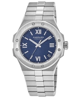 Новые мужские часы Chopard Alpine Eagle с большим синим циферблатом из нержавеющей стали 298600-3001