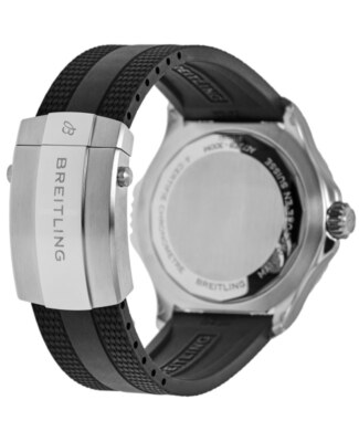 Pre-owned Breitling Superocean Automatic 46 Black Dial Men's Watch A17378211b1s1