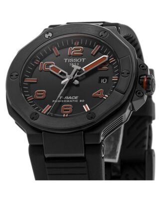 Pre-owned Tissot T-race Powermatic 80 Automatic Black Men's Watch T141.807.37.057.00