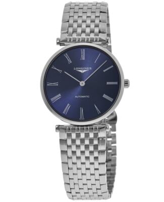 Новые мужские часы Longines La Grande Classique De Longines синего цвета L4.908.4.94.6