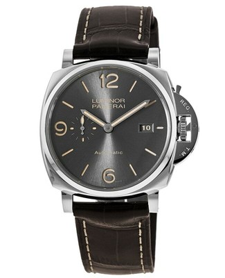 New Panerai Luminor Due 45mm Automatic Grey Dial Men's Watch PAM00943
