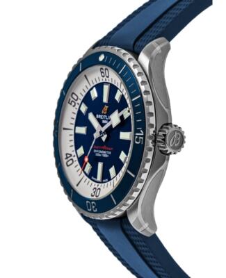 Pre-owned Breitling Superocean Automatic 42 Blue Dial Men's Watch A17375e71c1s1