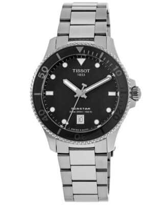 New Tissot Seastar 1000 Black Dial Steel Unisex Watch T120.210.11.051.00