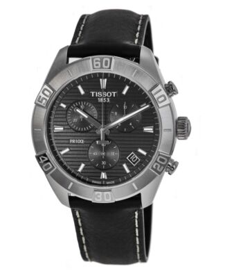 Новые мужские часы Tissot PR 100 Sport Gent Chronograph черного цвета T101.617.16.051.00