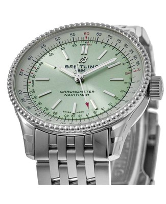 Pre-owned Breitling Navitimer Automatic 36 Green Dial Women's Watch A17327361l1a1