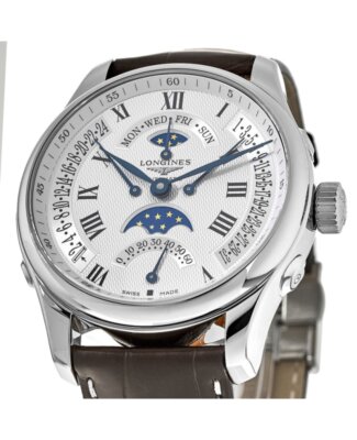 Pre-owned Longines Master Collection Moonphase Retrograde Men's Watch L2.739.4.71.3