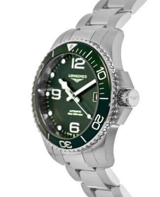 Pre-owned Longines Hydroconquest Automatic Green Dial Steel Men's Watch L3.782.4.06.6