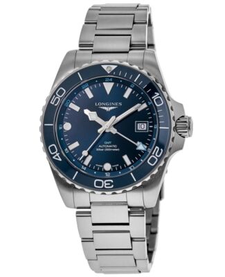 Pre-owned Longines Hydroconquest Gmt Automatic Blue Dial Men's Watch L3.890.4.96.6