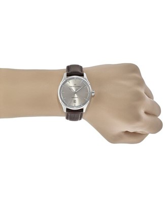 HAMILTON HAMILTON JAZZMASTER AUTO BEIGE DIAL LEATHER STRAP MEN'S WATCH H32475520