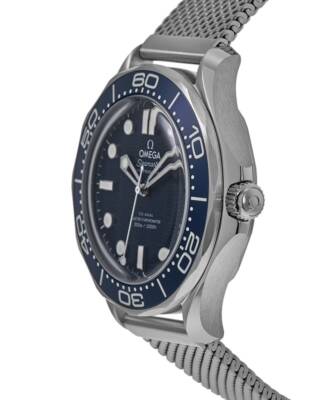 Pre-owned Omega Seamaster Diver 300m James Bond 60th Men's Watch 210.30.42.20.03.002
