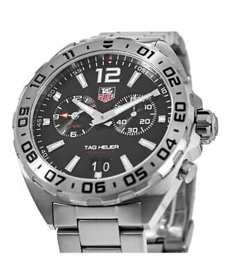 Pre-owned Tag Heuer Formula 1 Quartz 200 M Black Dial Men's Watch Waz111a.ba0875
