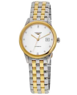 Pre-owned Longines Flagship Automatic White Diamond Dial Women's Watch L4.374.3.27.7