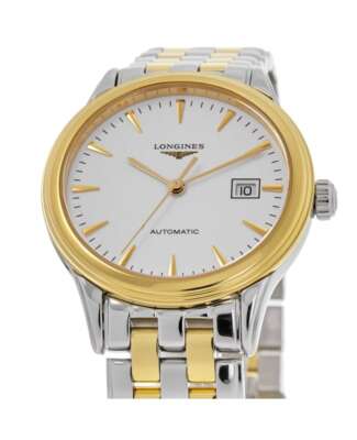 Pre-owned Longines Flagship Automatic Two Tone White Dial Women's Watch L4.374.3.22.7