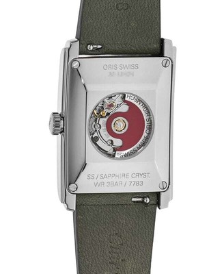 Pre-owned Oris Rectangular Automatic Green Unisex Watch 01 561 7783 4063-07 5 19 16
