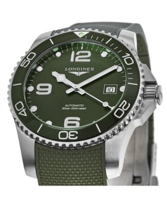 Pre-owned Longines Hydroconquest Automatic 41mm Green Dial Men's Watch L3.781.4.06.9