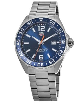 New Tag Heuer Formula 1 Quartz 43mm Blue Dial Steel Men's Watch WAZ1010.BA0842
