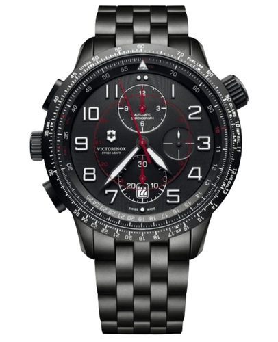 Новые мужские часы Victorinox Swiss Army Airboss Mach 9 Black Edition 241742