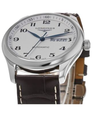 Pre-owned Longines Master Automatic Silver Dial Leather Men's Watch L2.755.4.78.3