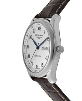 Pre-owned Longines Master Automatic Silver Dial Leather Men's Watch L2.755.4.78.3