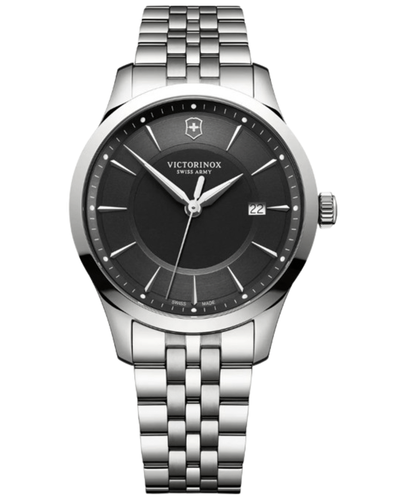 VICTORINOX SWISS ARMY VICTORINOX SWISS ARMY ALLIANCE QUARTZ BLACK DIAL STEEL MEN'S WATCH 241801