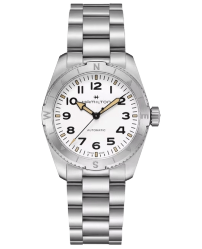 Новые женские часы Hamilton Khaki Field Expedition Auto 37mm White H70225110