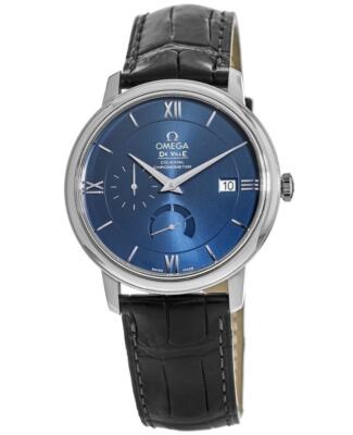 Pre-owned Omega De Ville Prestige Automatic Blue Men's Watch 424.13.40.21.03.001