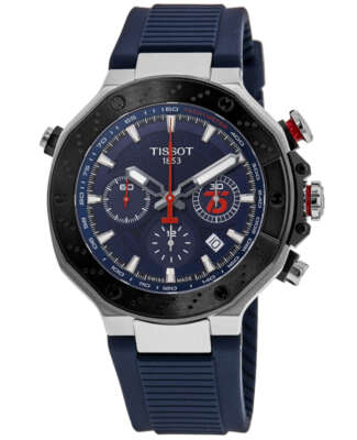 Pre-owned Tissot T-race Motogp Automatic Chronograph Men's Watch T141.427.27.041.00