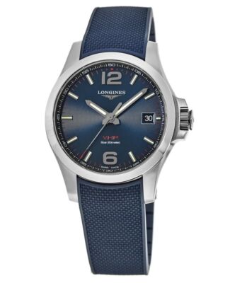 Pre-owned Longines Conquest V.h.p. 41mm Blue Dial Blue Men's Watch L3.716.4.96.9
