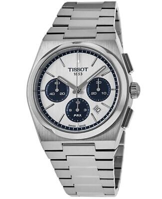 New Tissot PRX Automatic Chronograph White Dial Men's Watch T137.427.11.011.01