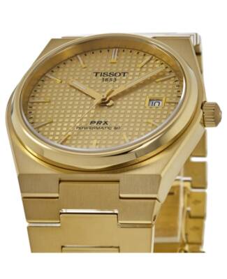 Pre-owned Tissot Prx Powermatic 80 Champagne Dial Men's Watch T137.407.33.021.00