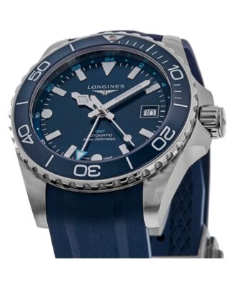 Pre-owned Longines Hydroconquest Gmt Automatic Blue Dial Men's Watch L3.890.4.96.9