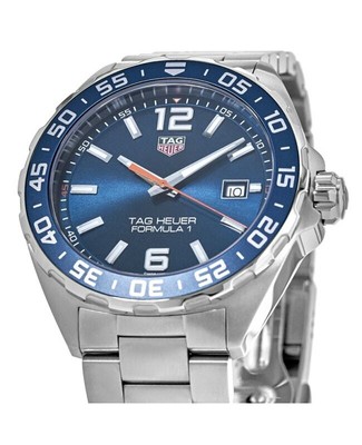 New Tag Heuer Formula 1 Quartz 43mm Blue Dial Steel Men's Watch WAZ1010.BA0842