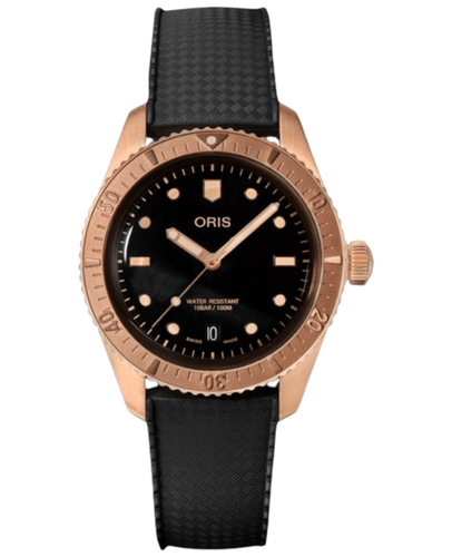 Pre-owned Oris Divers Sixty-five Date Men's Watch 01 733 7771 3154-07 4 19 18br