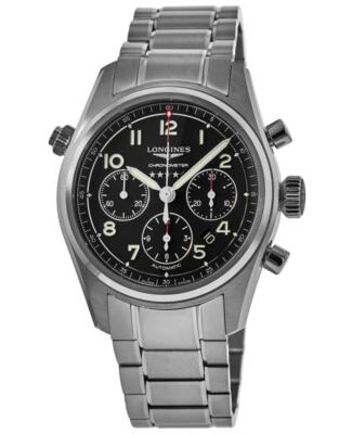 Pre-owned Longines Spirit Automatic Chronograph Black Dial Men's Watch L3.820.4.53.6