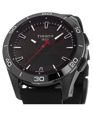 Pre-owned Tissot T-touch Connect Solar Sport Gmt Men's Watch T153.420.47.051.04