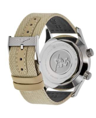 Pre-owned Longines Legend Diver Beige Dial Fabric Strap Men's Watch L3.774.4.30.2