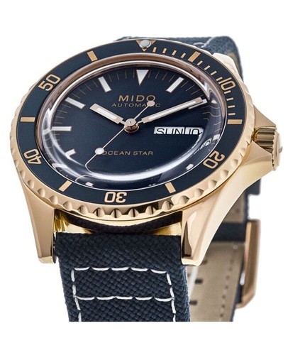 Pre-owned Mido Ocean Star Tribute Blue Dial Automatic Men's 40.5 Mm Watch M0268303804100