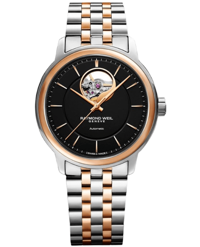 Новые мужские часы Raymond Weil Maestro с автоматическим черным циферблатом 2227-SP5-20021
