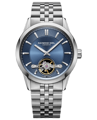 Новые мужские часы Raymond Weil Freelancer с автоматическим синим циферблатом из стали 2781-ST-50051