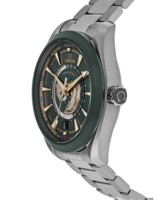 Pre-owned Omega Seamaster Aqua Terra 150m Gmt Men's Watch 220.30.43.22.10.001