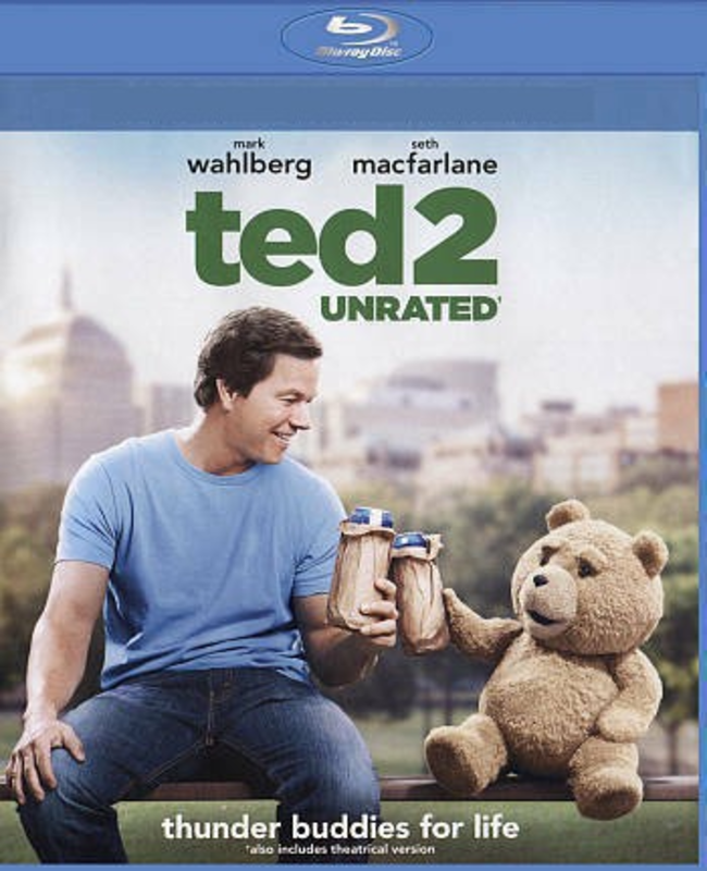 Ted 2 w Mark Wahlberg & Seth McFarlane [Blu Ray] You CHOOSE W OR WITHOUT A CASE