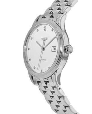 Pre-owned Longines Flagship Automatic White Diamond Dial Women's Watch L4.374.4.27.6