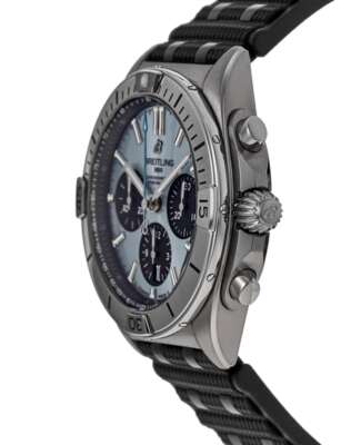 Pre-owned Breitling Chronomat B01 42 Ice Blue Dial Men's Watch Pb0134101c1s2