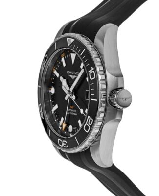 Pre-owned Longines Hydroconquest Gmt Automatic Black Dial Men's Watch L3.890.4.56.9