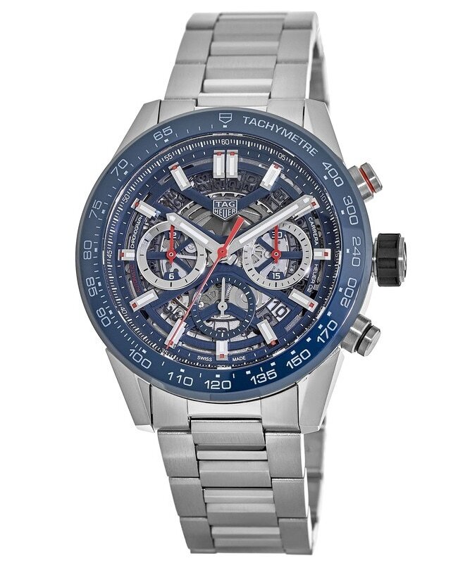 New Tag Heuer Carrera Calibre Heuer 02 45mm Blue Men's
