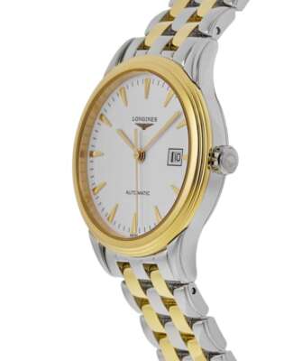 Pre-owned Longines Flagship Automatic Two Tone White Dial Women's Watch L4.374.3.22.7